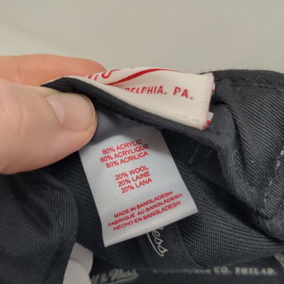 Mitchell & Ness Men's Snapback Hat Black Brooklyn Nets Embroidered Logo - Picture 9 of 9